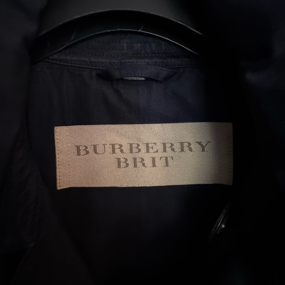 Burberry Navy Pea Coat for Men - Picture 3 of 7
